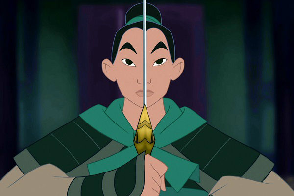 Foto da Mulan quando estava desfarçada de homem